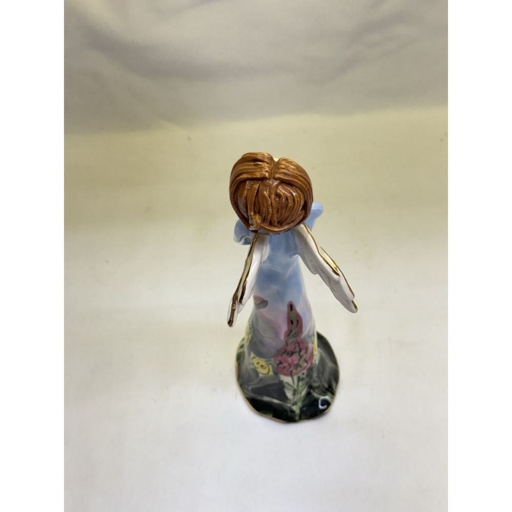 Heather Goldminc Blue Sky Corp Clayworks Garden Angel 2002 VTG 8" Tall - Picture 4 of 7